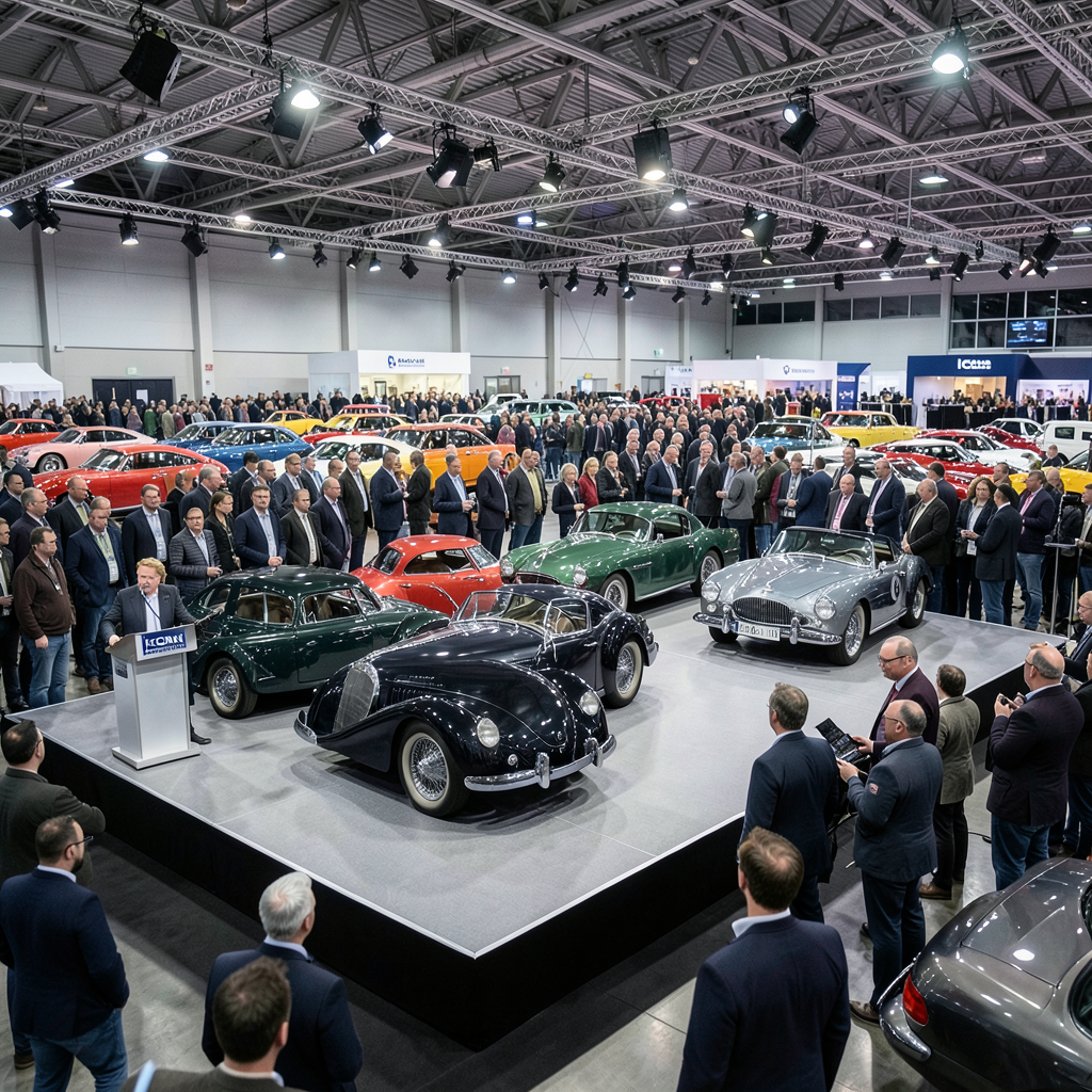 Jeremy Clarkson auctioning three Grand Tour cars at NEC Classic Motor Show